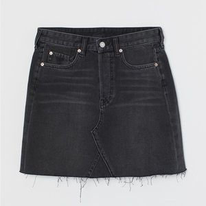 H&M denim jean skirt - black